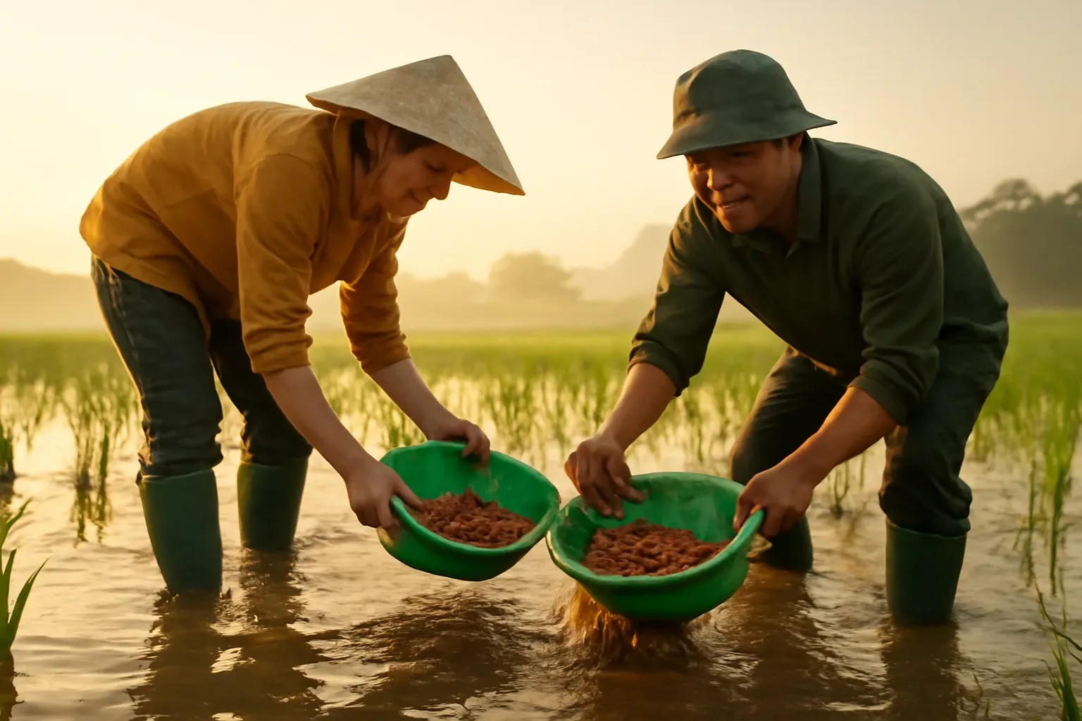 Mùa rươi Tứ Kỳ: chọn rươi tươi, làm chả rươi và những điều cần tránh