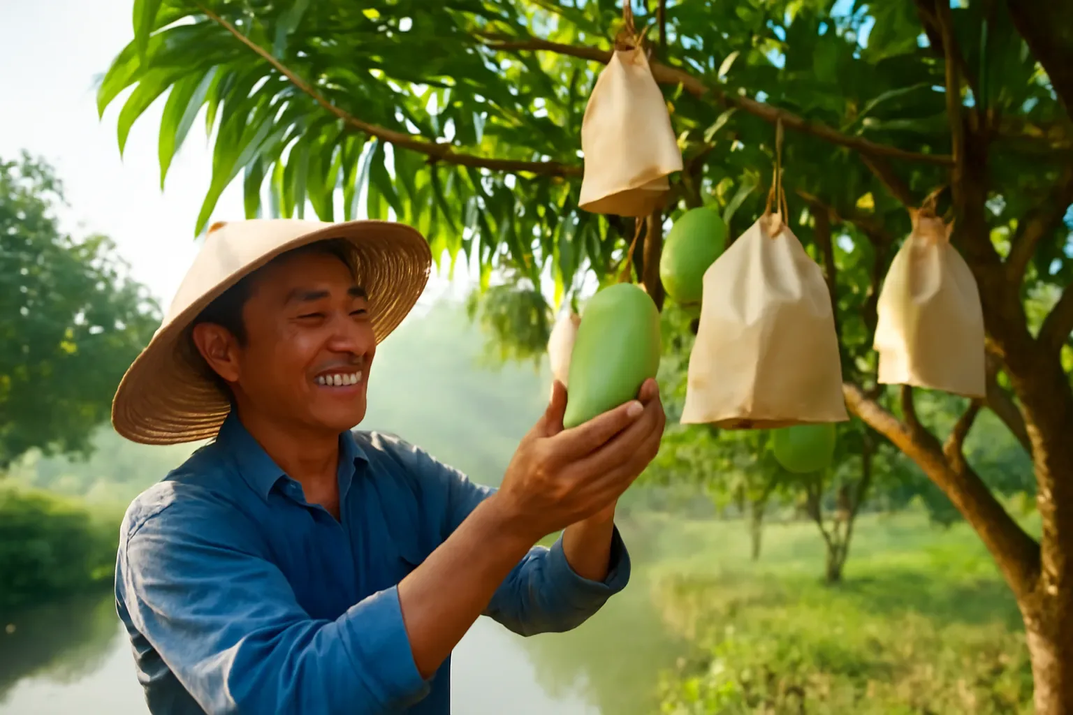 Xoài cát Hòa Lộc thật: phân biệt với xoài cát chu, xoài Úc và xoài Thái